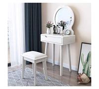 Elegante mesa de maquillaje de madera maciza de tocador nórdico para dormitorios modernos, diseño minimalista para apartamentos pequeños, tocador (color: estilo 1 y estilo 3)