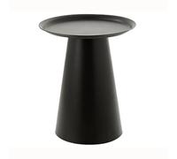 Elegante mesa redonda de hierro - Mesa auxiliar versátil para sala de estar, mesita de noche de dormitorio, esquina de balcón - Mesa auxiliar moderna (color: A, tamaño: 40 x 50 cm)