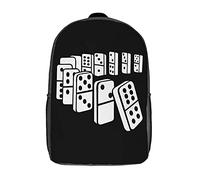 Elegante Mochila De Viaje Efecto Dominó Bolso Mochila Impermeable Backpack para Hombres, Mujeres, Trabajo, 42X32X14Cm
