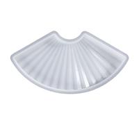 Elegante molde de silicona con diseño de abanico único para manualidades, placas aislantes de calor y exhibiciones de arte, moldes creativos para decoración del hogar