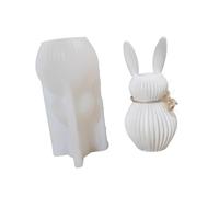 Elegante molde de silicona con forma de conejos, macetas, herramienta de fundición, suministros de manualidades, textura para resina, arte, manualidades, joyería, planificador, molde