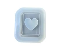 Elegante molde de silicona para amantes de los libros, colgante de resina en forma de corazón para accesorios hechos a mano, para estudiantes, molde personalizable para accesorios de libros