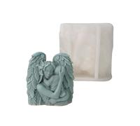 Elegante molde de silicona resistente para madres e hijos, resina artística, suministros para manualidades, regalo de escultura de bebé angelical