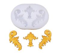 Elegante molde para tartas con diseño de relieve, 5 patrones versátiles, seguro para los entusiastas de la repostería, artistas, elegante molde en relieve
