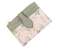 Elegante monedero de poliuretano con cierre seguro y resistente al desgaste, ideal para adolescentes, trabajo diario, piel sintética, monedero pequeño con cremallera, Green, One Size, Mass Beauty