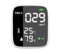 Elegante monitor PM2 5 equipado con características avanzadas para concienciar el aire interior en tiempo real