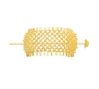Elegante moño de pelo tallado de filigrana para niñas, horquilla tailandesa antigua tradicional Hanbiuk decorativa para cosplay