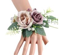 Elegante muñeca de flor de flor de rosa con diseño de flor de dama de honor, varios colores para decoración de bodas y fiestas