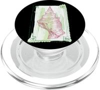 Elegante obra de arte costera náutica de conchas marinas PopSockets PopGrip para MagSafe