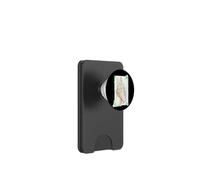 Elegante obra de arte costera náutica de conchas marinas PopSockets PopWallet para MagSafe