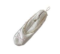 Elegante organizador de maquillaje inspirado en el ballet, gran capacidad, con decoración de estrellas, estuche de cosméticos para niñas, regalos románticos, bolsa de aseo de ballet, b, Talla única