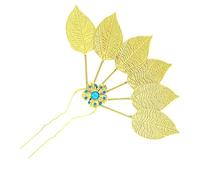 Elegante palillo de pelo con filigrana de cristal Buyao para mujeres y niñas, para tocados étnicos tailandeses