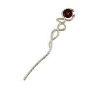 Elegante palillo de serpientes con filigrana de serpiente Buyao para mujeres y niñas, para tocados tradicionales, joyería para el cabello