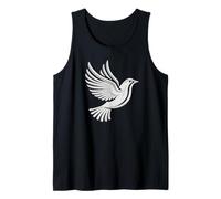 Elegante Paloma pájaro de Esperanza símbolo de Paz Vintage Fe Obra de Arte Camiseta sin Mangas
