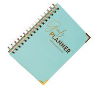 Elegante papel grueso con pestañas laminadas, amplio espacio para profesionales ocupados, cuaderno de establecimiento de objetivos