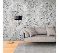 Elegante Papel Tapiz Barroco Con Ornamentos Espléndidos Y Un Diseño Amplio