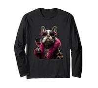 Elegante par de Jirafa de Moda Animal Copa de Vino gráfica dúo Manga Larga