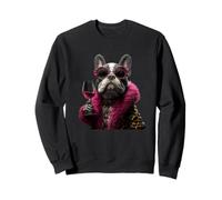Elegante par de Jirafa de Moda Animal Copa de Vino gráfica dúo Sudadera