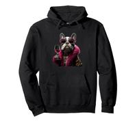 Elegante par de Jirafa de Moda Animal Copa de Vino gráfica dúo Sudadera con Capucha