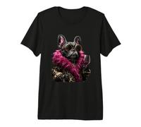 Elegante par de Patos a la Moda Animal Copa de Vino gráficos Patos Camiseta Premium