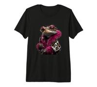 Elegante par de Patos a la Moda Animal Copa de Vino gráficos Patos Camiseta Premium