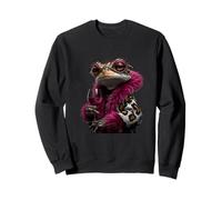 Elegante par de Patos a la Moda Animal Copa de Vino gráficos Patos Sudadera
