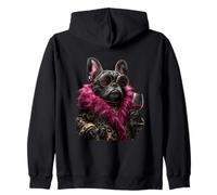 Elegante par de Patos a la Moda Animal Copa de Vino gráficos Patos Sudadera con Capucha