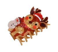 Elegante pasador de alce de Navidad con fuerte sujeción para varios tipos de cabello, fiestas, uso diario, decoración de ciervos y alce