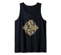 Elegante patrón abstracto con motivo de línea curva Camiseta sin Mangas