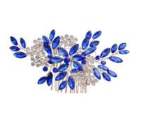 Elegante peine de novia con perlas artificiales y tiras de pelo de diamantes de imitación para bodas y fiestas de compromiso