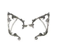 Elegante pendiente de elfos góticos, joyería de aleación con textura, accesorios adecuados para uso diario, piercing de cartílago trepador, talla única, como se describe, como se describe