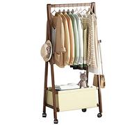 Elegante perchero de madera 3 en 1 con estante resistente, organizador de entrada versátil para sombreros, bolsas y accesorios, ideal para pasillo, dormitorio y entrada, color marrón, 78 cm
