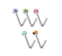 Elegante piercing de nariz con textura de aleación y múltiples formas para la nariz, adecuado para uso diario y festival