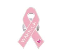 Elegante pin de cinta para defensa del cáncer de mama, delicado collar de suéter, accesorio de aleación para suéter de conciencia sobre el cáncer de mama