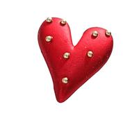 Elegante pin de cuello en forma de corazón para blusas y blusas, elegante accesorio de camisa para mujeres y niñas, elegante clip de vestido de corazón rojo