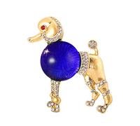 Elegante pin de perro chapado en aleación resistente accesorio portátil para trajes bufandas trajes accesorios profesionales broche broche, talla única, como se describe