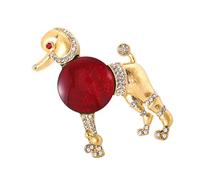 Elegante pin de perro chapado en aleación resistente accesorio portátil para trajes bufandas trajes accesorios profesionales broche broche, talla única, como se describe