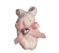 Elegante pin de solapa de felpa con lazo y oso/conejos, insignia de ropa, pin de pecho de animales, mochilas, colgante de joyería de moda para mujer, adorno versátil para bolsa, talla única, como se