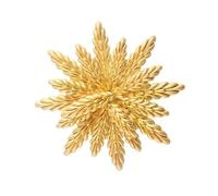Elegante pin de solapa inspirado en la bandera ucraniana con elegantes cristales accesorio para suministros de oficina y trajes elegantes diarios con flecos, accesorio de vestido de trigo