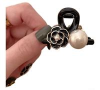 Elegante pinza de agarre para el pelo de camelia para mujer, diseñada para sostener estilos de media altura sin deslizamiento ni tensión (O)