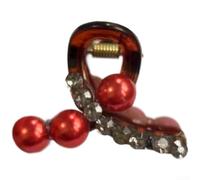 Elegante pinza de agarre para el pelo de camelia para mujer, diseñada para sostener estilos de media altura sin deslizamiento ni tensión (AB)