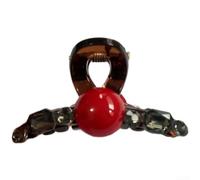 Elegante pinza de agarre para el pelo de camelia para mujer, diseñada para sostener estilos de media altura sin deslizamiento ni tensión (CA)