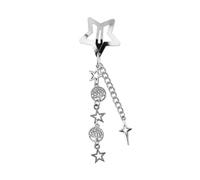 Elegante pinza de pelo con cadena de estrellas para mujeres y adolescentes que buscan una declaración de moda única en atuendos y fiestas cotidianas