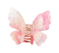 Elegante pinza de pelo de mariposa de doble capa con accesorios de pelo de moda francesa, horquilla acrílica para mujeres y niñas