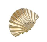 Elegante pinza de pelo de metal dorado para mujer, con diseño de conchas marinas, para varios peinados, uso diario