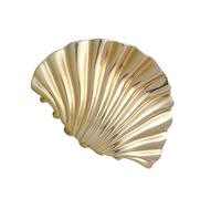 Elegante pinza de pelo de metal dorado para mujer, con diseño de conchas marinas, para varios peinados, uso diario