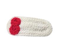 Elegante pinza de pelo floral hecha a mano para adolescentes y niñas, pasadores de punto suaves sin tirones, cómodo para uso diario para niñas, horquilla de pelo de fruta suave