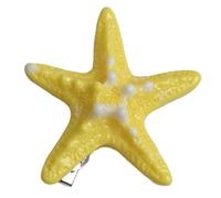 Elegante pinza para el pelo con diseño de estrella y pez estrella, aspecto natural, pasador lateral para mujer, varios peinados musicales