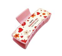 Elegante pinza para el pelo con placa de aluminio para sublimación de moda, para mujer, con tecnología de transferencia de calor