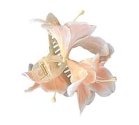 Elegante pinza para el pelo de flores para mujeres que buscan un estilo y aspecto natural, accesorio para el cabello seguro